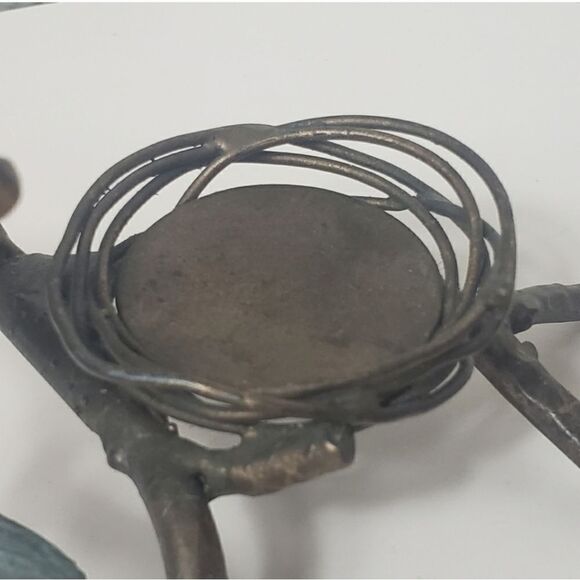 METAL Bird On Branches Tea Light Candle Holder Home Decor - Picture 3 of 7